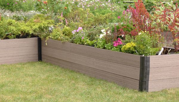 Ограждения для грядок и клумб из ДПК