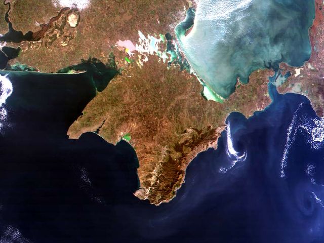 Крымский полуостров - фото из космоса