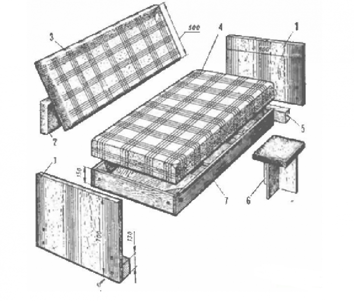 	Диван кровать своими руками: изготовление и обивка (видео)	