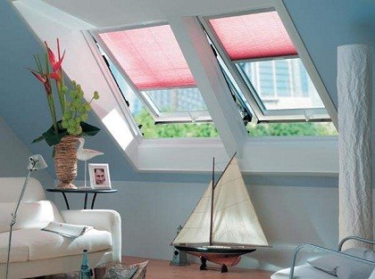 Дизайн штор мансардных окон (фото)