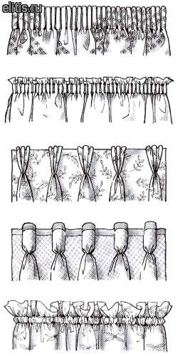 Как правильно пришить тесьму к шторе: правила