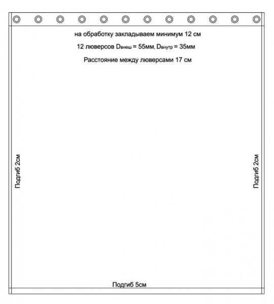 Как сшить шторы с кольцами: установка люверсов