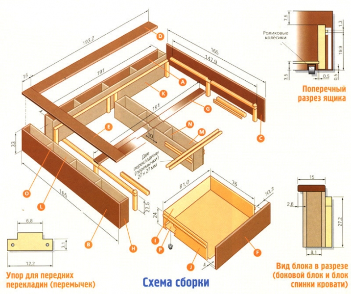 	Подиум кровать своими руками: схемы изготовления	