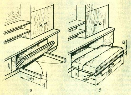 Складная кровать своими руками: особенности конструкции