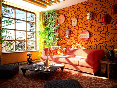 Африканский стиль в интерьере