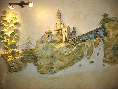 Барельеф в интерьере