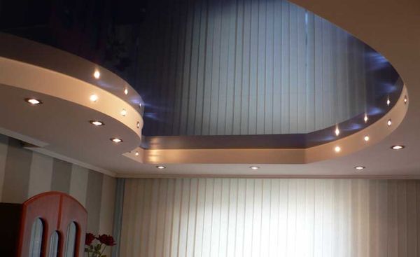 Глянцевые натяжные потолки