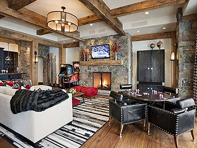 Интерьер дома в стиле шале