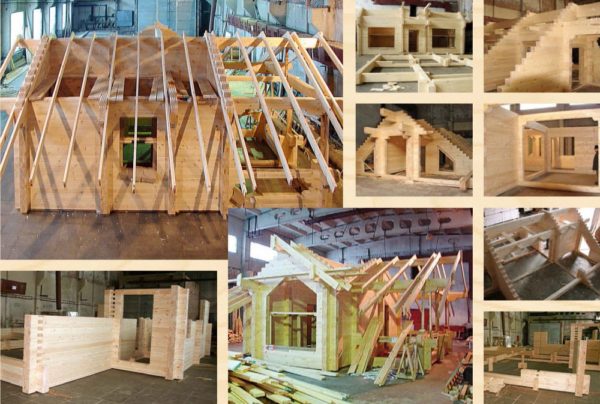 Основные этапы строительства домов из клееного бруса
