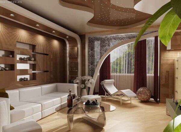 Дизайн натяжных потолков