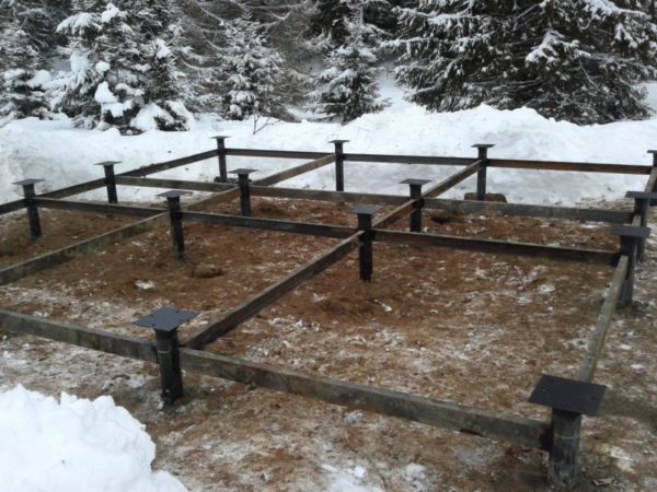 Фундамент на винтовых сваях