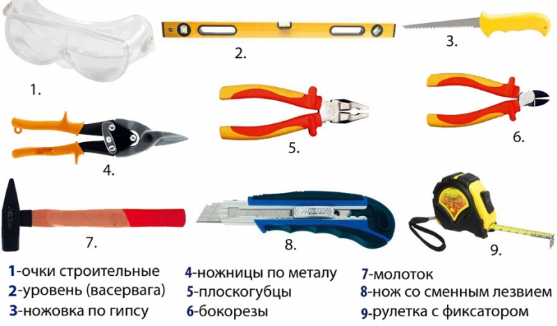 Инструменты для работы