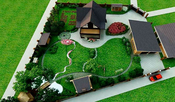 Планировка садового участка