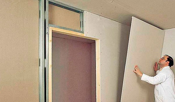 Выравнивание стен гипсокартоном