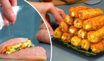 Куриные рулетики в кляре