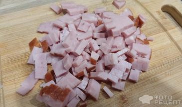 Рецепт: Салат с ветчиной и овощами — с яйцом