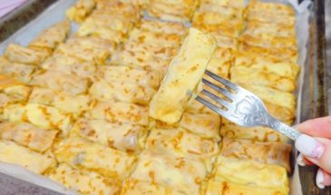 Выпросила рецепт у соседки. Знаменитые налистники: тающие блины с творогом в духовке