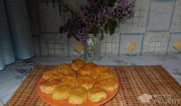 Рецепт: Картофельно пшеничные «Биточки» — «по — домашнему»