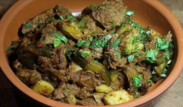 Азу из говядины с солеными огурцами по-татарски