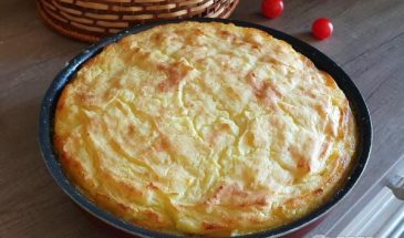 Рецепт: Картофельная запеканка с мясным фаршем — В духовке с жареным лучком и фаршем