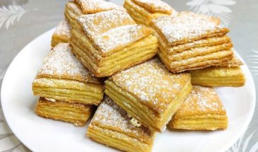 Вкуснее любого торта. Вкусное слоеное печенье к чаю: дешево, много и сочно