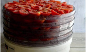 Вяленые помидоры в сушилке для овощей на зиму
