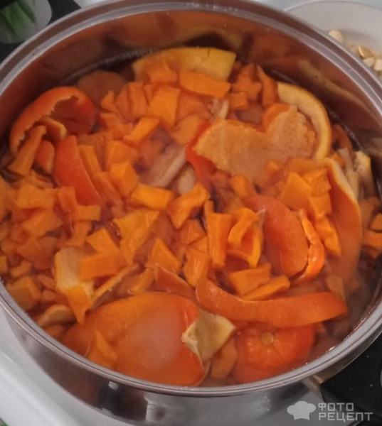 Рецепт: Варенье из кабачков с курагой - и с цитрусовыми