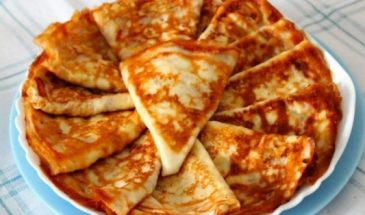 Блинчики с сыром и луком