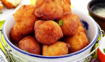 Воздушные картофельные пончики. Вкусная закуска на большую компанию