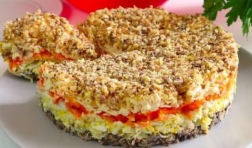 Салат «Полтавский» с сардиной