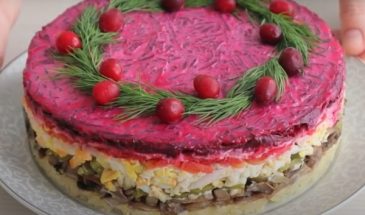 «Грибы под шубой». Невероятно вкусный салат на праздничный стола: без колбасы и сыра