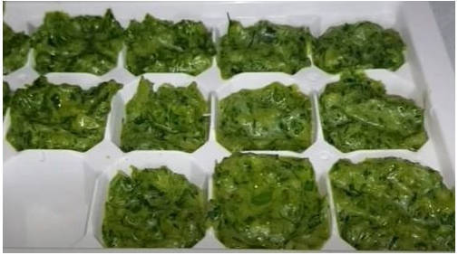 Зеленый лук в морозилке на зиму