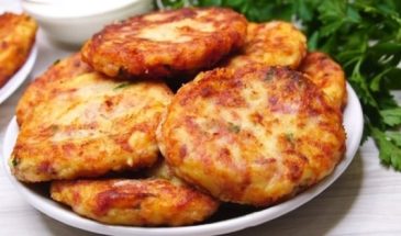 Картофельные оладьи с сыром