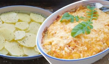 Картофельная запеканка со свининой под сыром