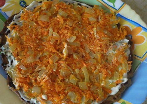 Печеночный торт из говяжьей печени классический
