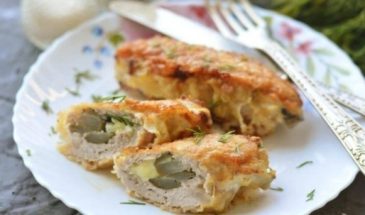 Мясные рулетики с маринованным огурцом: пошаговый рецепт