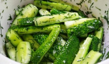 Закуска из огурцов за «3 минуты». Хрустящие огурчики с чесноком и укропом