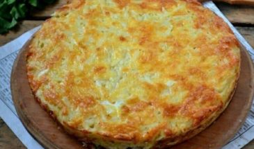 Вкусно к завтраку: омлет с запеченным картофелем