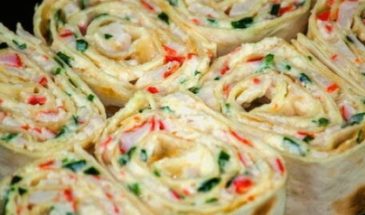 Рулет из лаваша с крабовыми палочками