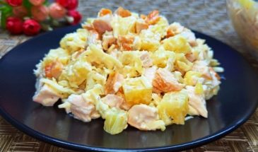 Знаменитый салат из 3-х ингредиентов. Рецепт за 5 минут: всегда готовлю его, когда гости на пороге
