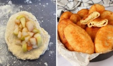 Жареные пирожки с яблоками