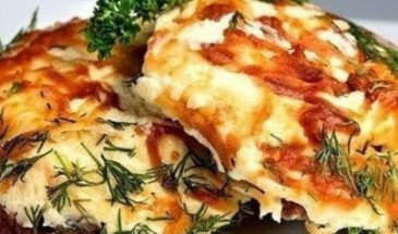 Свинина по-французски с картофелем и сыром в духовке