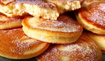 Беру 1 яйцо и 5 ложек йогурта. Красивые вкусные оладьи для завтрака: без духовки
