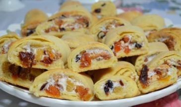 Печенье с курагой и изюмом к чаю