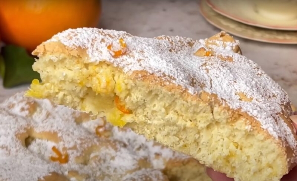 Итальянский апельсиновый пирог. Всего 4 ингредиента: супер мягкий и вкусный
