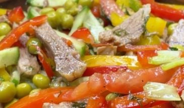 Салат с говядиной: рецепт яркого, ароматного и вкусного блюда (видео)
