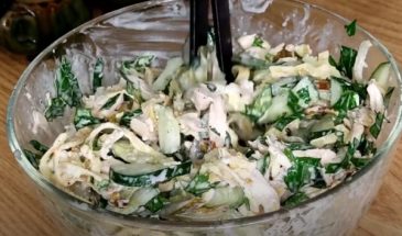 Выручит каждую хозяйку. Этот салат съедают весь за один раз: вкусно и недорого