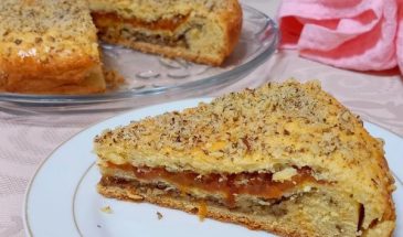 Рецепт: Ботлихский пирог — с курагой и грецкими орехами