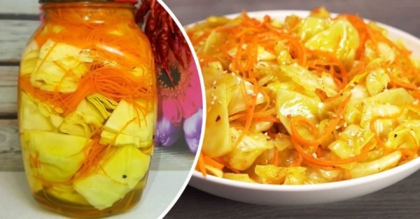Капуста с морковкой по-корейски: рецепт заготовки