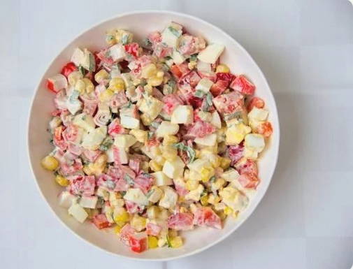 Салат с морепродуктами